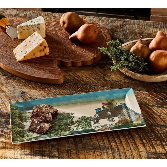 John Derian for Target Perched Turkey Fall Melamine Serving Tray - Picture 3 of 12
